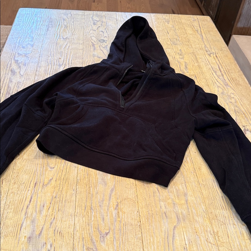 Lululemon Scuba Oversized 1/2 Zip Hoodie in Black - Picture 3 of 7